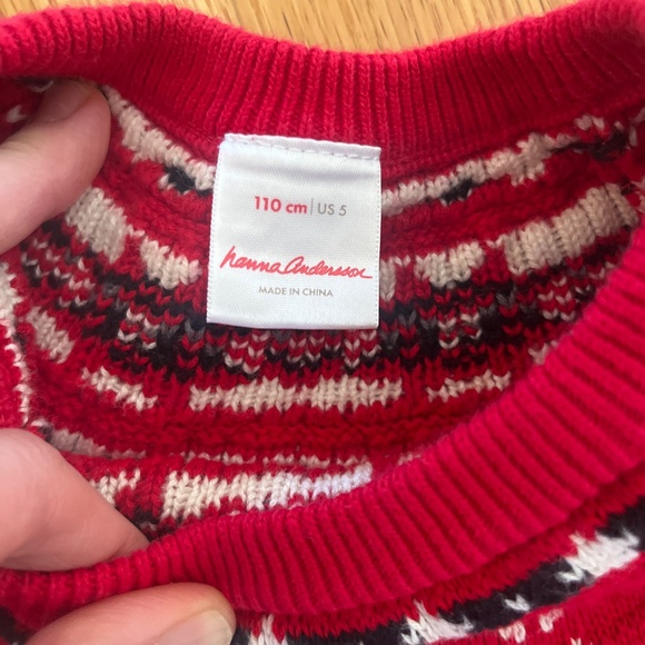 Hanna Andersson holiday sweater dress - Picture 3 of 4